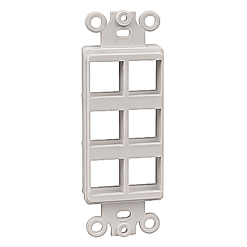 Product image for ABB OPODEC6-WH DECORA ADAPTER, 6-PO