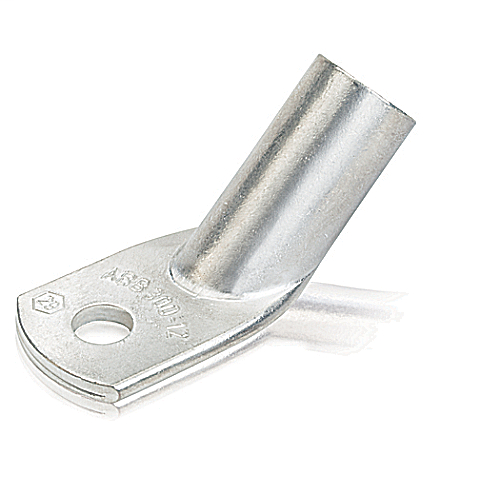 Copper One-Hole 45 Degree Metric Lug