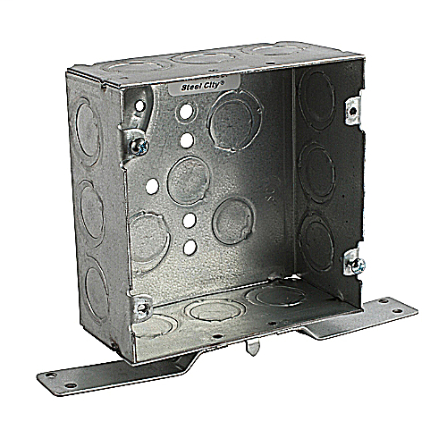 Thomas & Betts 72171-1/2&3/4E 4-11/16-Inch Length by 4-11/16-Inch Width by 2-1/8-Inch Depth Galvanized Welded Construction Square Outlet Box 20-Pack Thomas & Betts 72171-1/2&3/4E 4-11/16-Inch Length by 4-11/16-Inch Width by 2-1/8-Inch Depth Galvanized Welded Construction Square Outlet Box 20-Pack