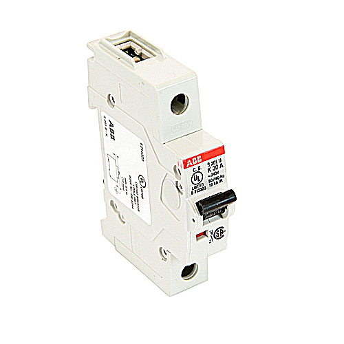Product image for Thomas & Betts S201U-K30 1-Pole 30 Amp Miniature Circuit Breaker