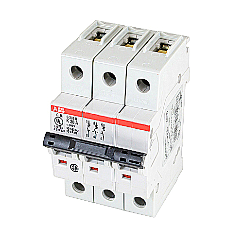 ABB S203U-K20 MCB 3P K 20A 240 BCPD ABB S203U-K20 MCB 3P K 20A 240 BCPD