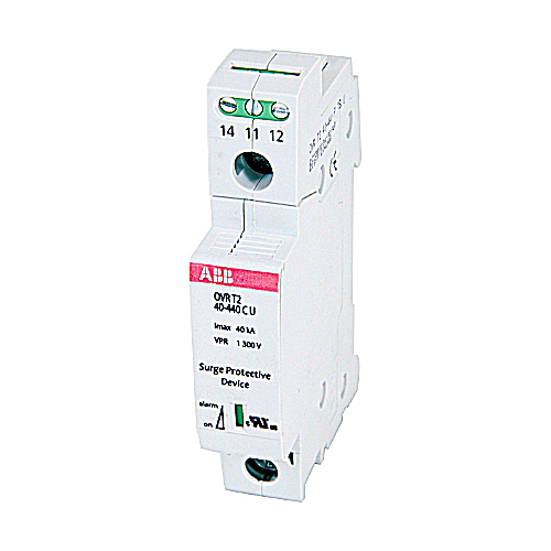 DIN rail surge protection device