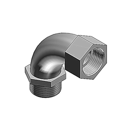 Thomas & Betts 460-TB 1/2" Bushed Conduit Elbow, Malleable Iron