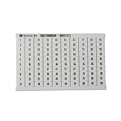ABB 023306004 Rc610 Vertical 1-100 Marker ABB 023306004 Rc610 Vertical 1-100 Marker
