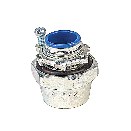 Product image for Thomas & Betts 410-TB 4" Rigid/IMC Bullet Hub w/ Bonding Locknut, Nylon Insulated