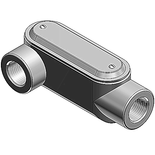 Thomas & Betts LR67CG-TB 2 Inch Form 7 Type LR Conduit Body with Cover and Gasket Thomas & Betts LR67CG-TB 2 Inch Form 7 Type LR Conduit Body with Cover and Gasket