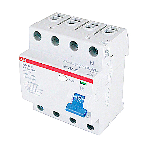 Product image for ABB F204AC-40/0.03 RCD F200 4P 40A
