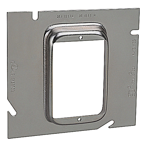 Steel City 82C-1G-5/8 5 x 5/8 Inch 1-Gang 4.3cu.in Steel Raised Square Box Extension Ring Product image for Steel City 82C-1G-5/8 5 x 5/8 Inch 1-Gang 4.3cu.in Steel Raised Square Box Extension Ring