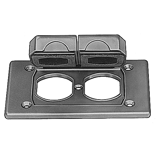 Thomas & Betts CWPDRFS 1Gang DieCast Aluminum Horizontal Duplex Receptacle Device Box and