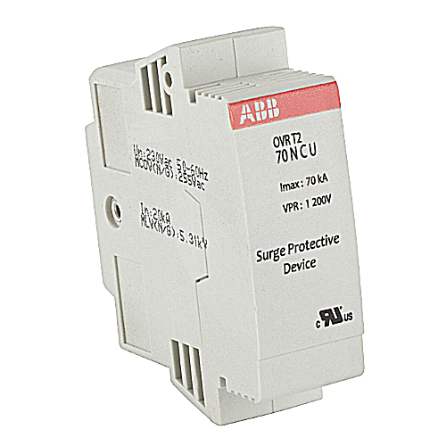 DIN rail surge protective device