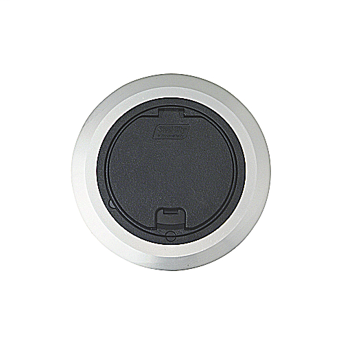 Steel City 68R-CST-ALM Black Round Recessed Cover with Aluminum Flange Steel City 68R-CST-ALM Black Round Recessed Cover with Aluminum Flange