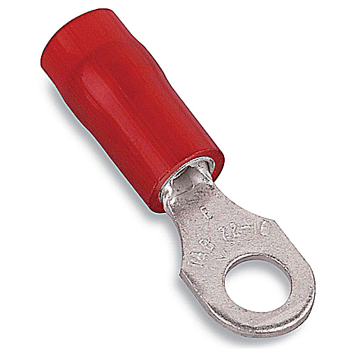 Product image for Thomas & Betts RA853 Nylon-Insulated Ring Terminal - #22-16, #6bolt (1000/Box)
