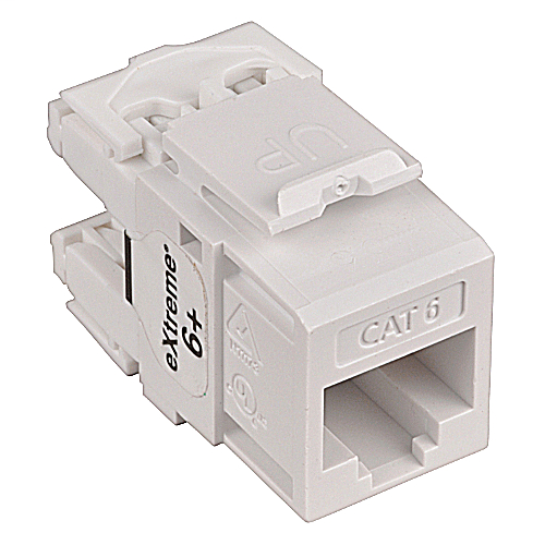 Product image for CT OPJDU6L-WH CAT6 UTP DATA JACK -