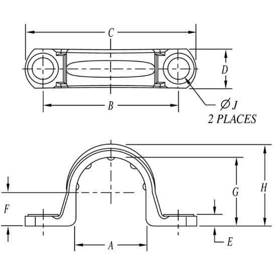 Carlon E977EC 3/4" PVC 2Hole Conduit Clamp NorthEast Electrical