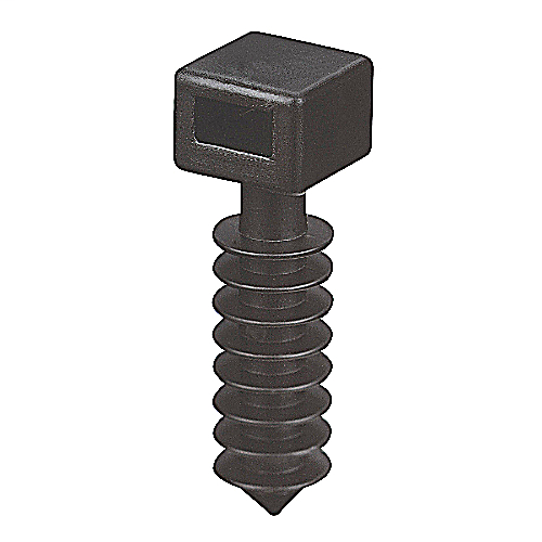 Product image for Thomas & Betts TC5358 1/4 Inch Black Masonary Cable Tie Mounting Base