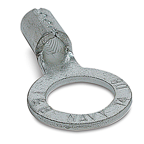Thomas & Betts E71 Non-Insulated Large Ring Terminal - #6, 1/4"bolt (200/Pkg) Product image for Thomas & Betts E71 Non-Insulated Large Ring Terminal - #6, 1/4"bolt (200/Pkg)