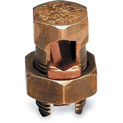 Product image for Blackburn 4H Copper Split Bolt Connector, 4 Sol - 8 Sol