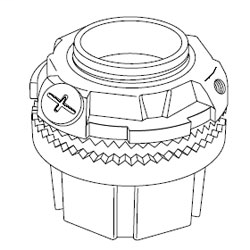 Product image for ABB H050GRCP H050GR CHROME PLATED