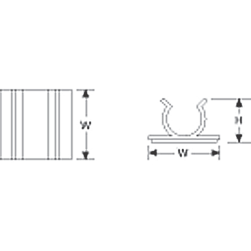 Adhesive Cable Clips - GU250RT
