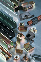 Channel. Solid. E Series, 12 Gauge, Depth 2-7/16 inches X Width 1-5/8 inches. 8 Foot Length. GoldGalv Finish. Trivalent Chromium, RoHS Compliant, OSHA Safe. UV Stable. Will not form white rust when left outdoors. Will not chip, peel or crack. Superior cor