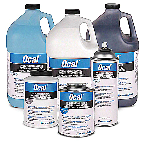 Product image for Ocal URETHANEPATCH Interior Touch-Up Compound for Urethane, Blue, 1 pint Container w/ Brush Cap