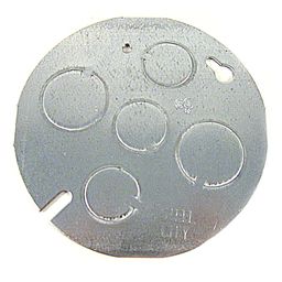 Steel City CBP Concrete Box Cover Plate, (3) 1/2" & (2) 3/4" Knockouts