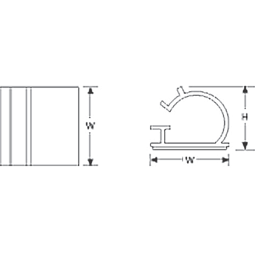 Adhesive Cable Clips - GC500RT