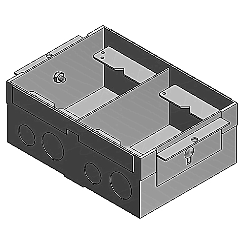 Product image for Steel City 62W Steel Floor Box