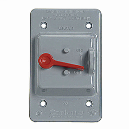 Carlon E98TSCN Toggle Switch Waterproof Cover, Gray