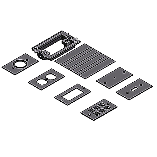 Multi-Gang Rectangular Floor Boxes & Covers - E976AK2