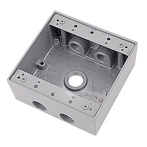 T&B 2IH5-2 2GANG 5-HOLE 3/4-IN HUBS WEATHERPROOF BOX T&B 2IH5-2 2GANG 5-HOLE 3/4-IN HUBS WEATHERPROOF BOX