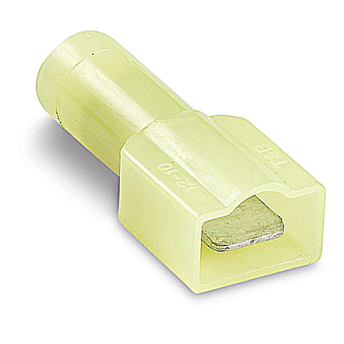 Thomas & Betts 10RC-251T 12-10 AWG Wire Range .250 Inch Tab Full Insulated Nylon Male Tab Thomas & Betts 10RC-251T 12-10 AWG Wire Range .250 Inch Tab Full Insulated Nylon Male Tab