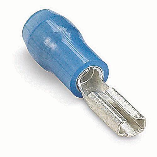 Product image for Thomas & Betts RB14-110F 16 to 14 AWG Blue Electrotinned Brass Nylon Insulated Female Disconnect