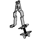 Product image for SC SSF-TS1-1/2 IND SPRT CLIP STUD L