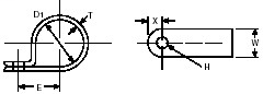 Plain Edge Cable Clamps