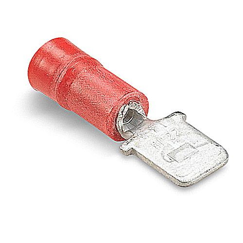 Product image for Thomas & Betts 18RAD-187 22-18 AWG Wire Range 187 Series Insulated Vinyl Male Tab