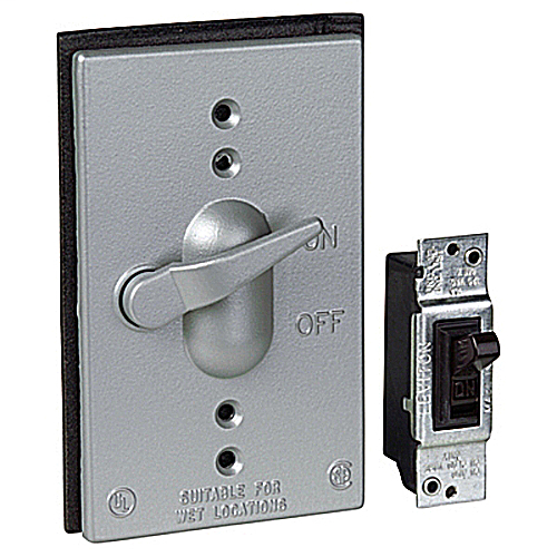Product image for Red Dot CCT-1 Dry-Tite Toggle Switch Cover with Single Pole Switch
