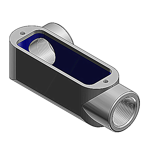 Ocal LL284XG 3/4" PVCCoated OcalBlue® LLStyle Conduit Body, Form8