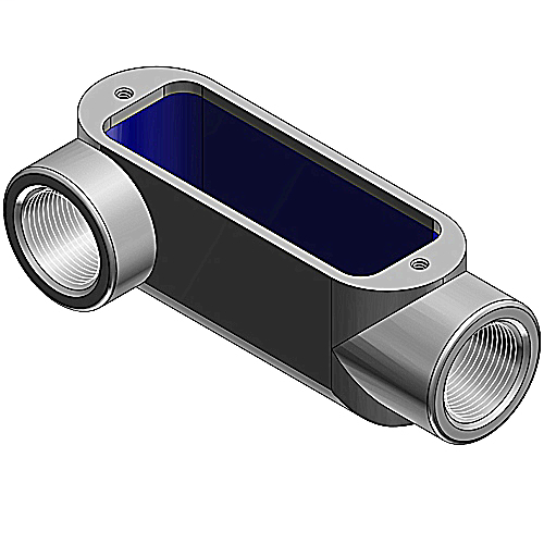 Ocal LR284XG 3/4" PVCCoated OcalBlue® LRStyle Conduit Body, Form8