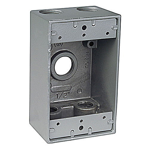T&B DIH5-2-LM 1GANG W/5 3/4-IN HUBS WEATHERPROOF BOX T&B DIH5-2-LM 1GANG W/5 3/4-IN HUBS WEATHERPROOF BOX