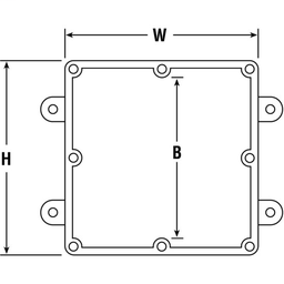 PV E989N-CAR 8X8X4 Junction Box