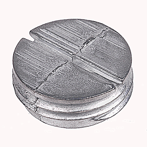 Product image for Red Dot PLG-3-RD 1" Weatherproof Box Closure Plug, Zinc - Grey