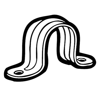 Product image for ABB 16-418 3INCH 2H STL STRAP FOR R