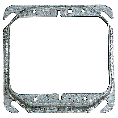 Steel City 52C17-25 2-Gang 4 Inch Side 1/2 Inch Steel Raised Square Box Cover Steel City 52C17-25 2-Gang 4 Inch Side 1/2 Inch Steel Raised Square Box Cover