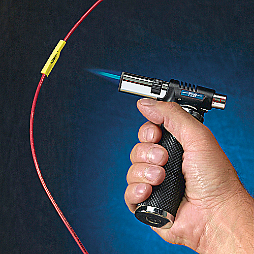 Product image for EZCode EZ-YHS12 1/2 Inch 5 Foot Yellow Heat Shrink Tape