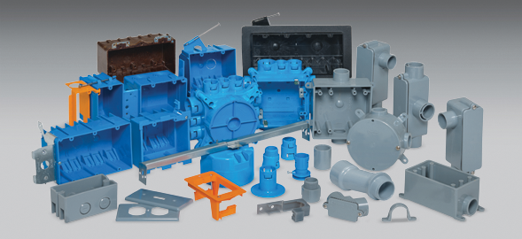 3/4 Inch. PVC. Two Gang FS box.