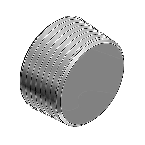 Product image for RD XPLG-6 2 IN REC PLUG W/FLUSH HEA