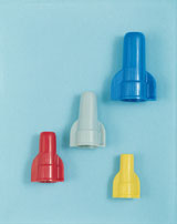 Blue Mini Non-Winged Wire Connector Heat Resistant Up to 105 Degrees Celsius (221 Degrees F)
