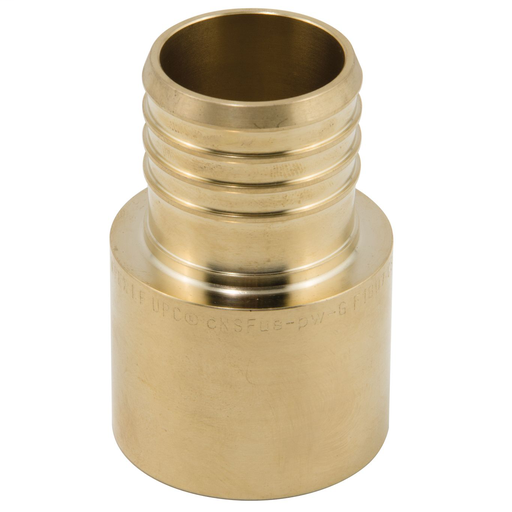 3/4 Ms X 3/4 Cf Lead Free Crimpring (TM) Male Sweat Adapter, Bulk Qty 100