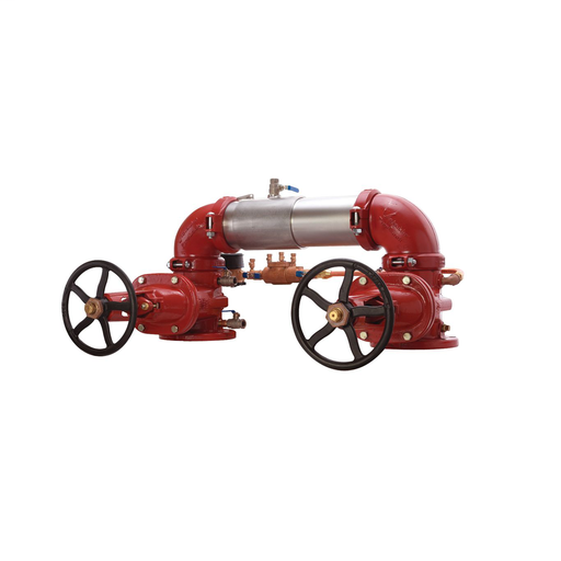 8 In Ss Double Check Detector Assembly, Osy Shutoff Valves, Cubic Feet Meter, N Pattern